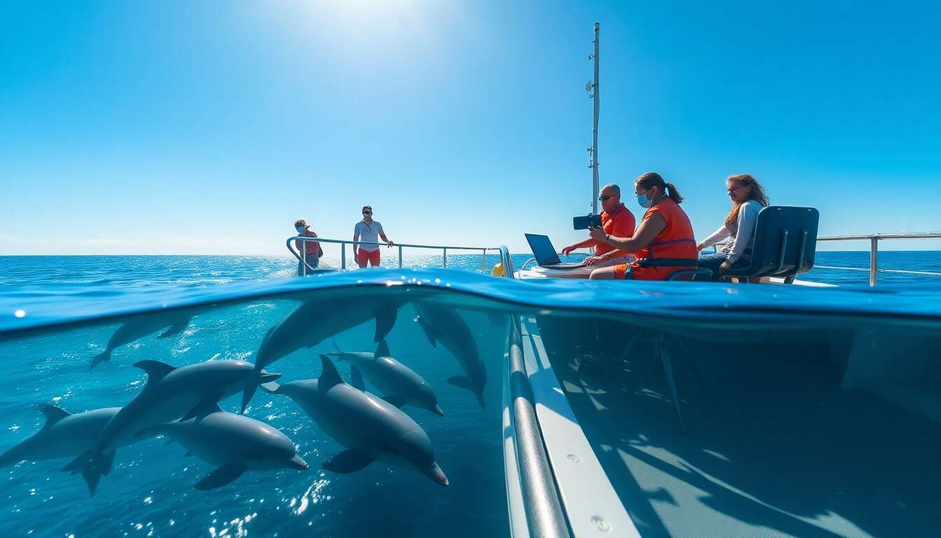 La collaboration avec les biologistes marins La collaboration avec les biologistes marins