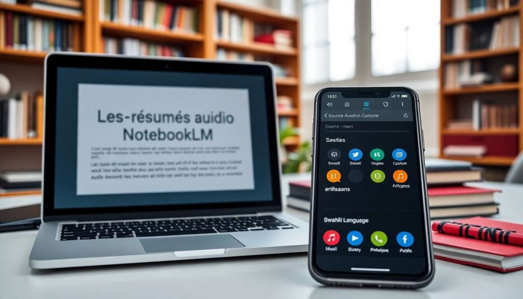 Les résumés audio de NotebookLM débarquent en swahili, afrikaans et +50 langues